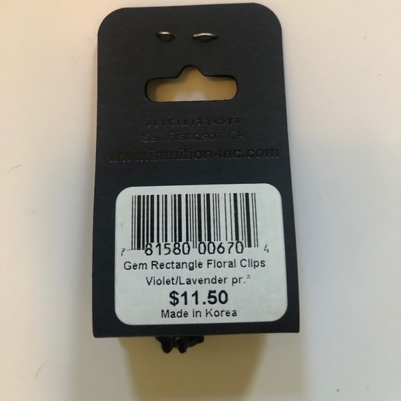 🆕 Smoothies Gem Rectangle Floral Hair Clips - Picture 4 of 4